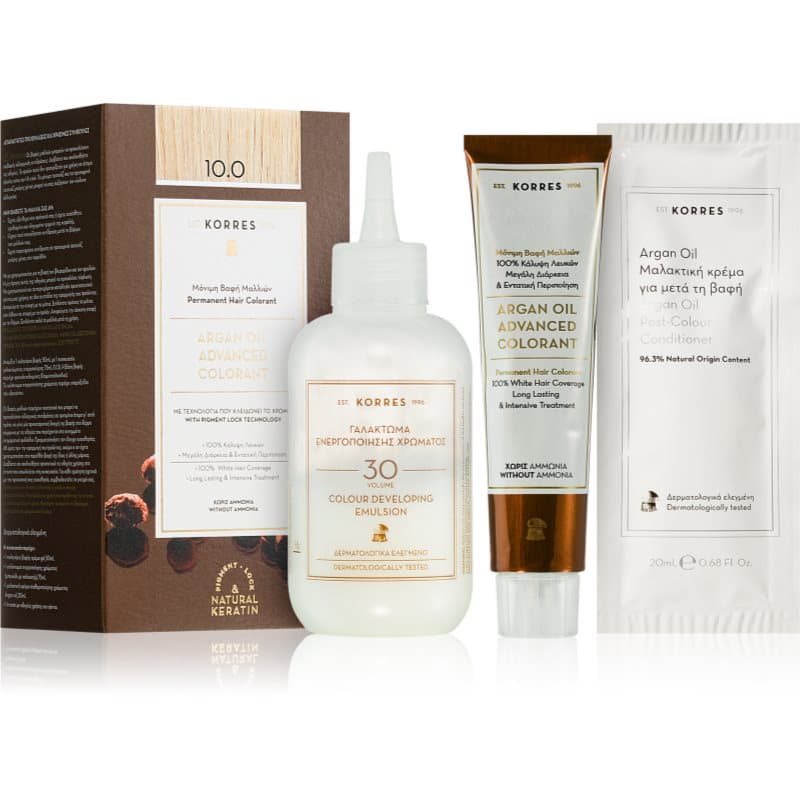 Argan Oil trwała farba do włosów z olejkiem arganowym odcień 10.0 Platinum Blonde