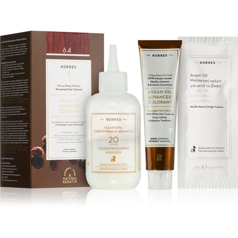 Argan Oil trwała farba do włosów z olejkiem arganowym odcień 6.4 Copper Dark Blonde