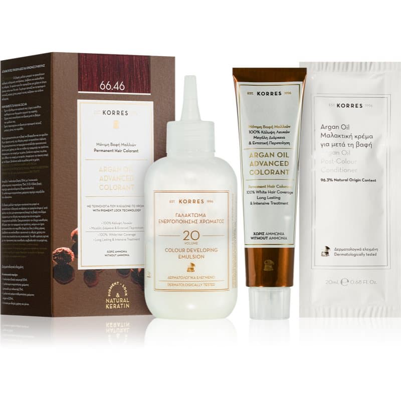 Argan Oil trwała farba do włosów z olejkiem arganowym odcień 66.46 Intense Burgundy Red
