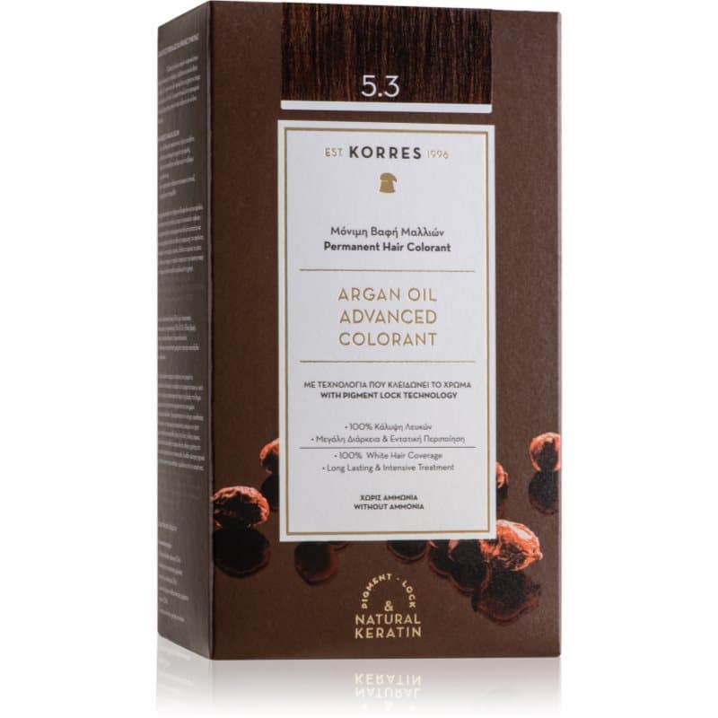 Argan Oil trwała farba do włosów z olejkiem arganowym odcień 5.3 Golden / Honey Light Brown