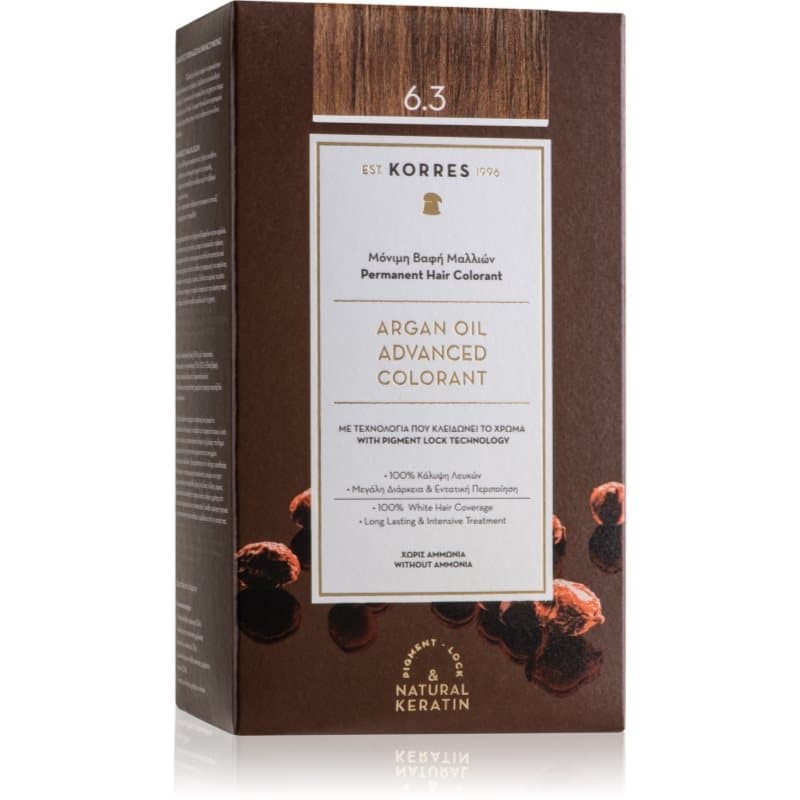 Argan Oil trwała farba do włosów z olejkiem arganowym odcień 6.3 Golden / Honey Dark Blonde