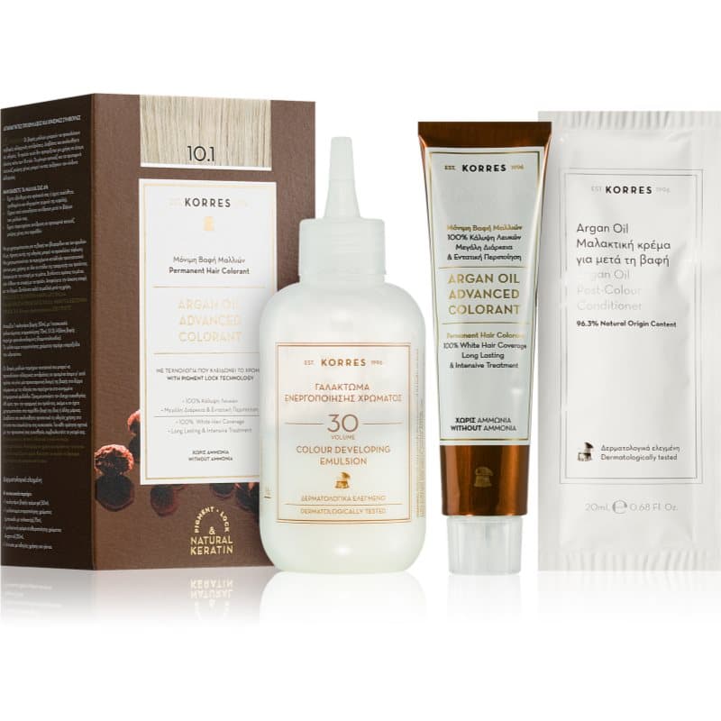 Argan Oil trwała farba do włosów z olejkiem arganowym odcień 10.1 Platinum Ash Blonde