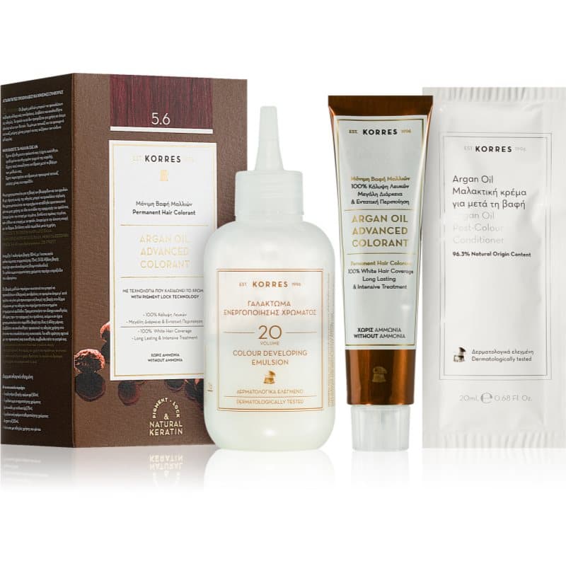 Argan Oil trwała farba do włosów z olejkiem arganowym odcień 5.6 Red Light Brown