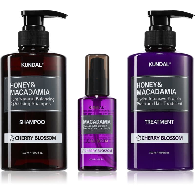 Honey & Macadamia Cherry Blossom zestaw do włosów suchych i zniszczonych