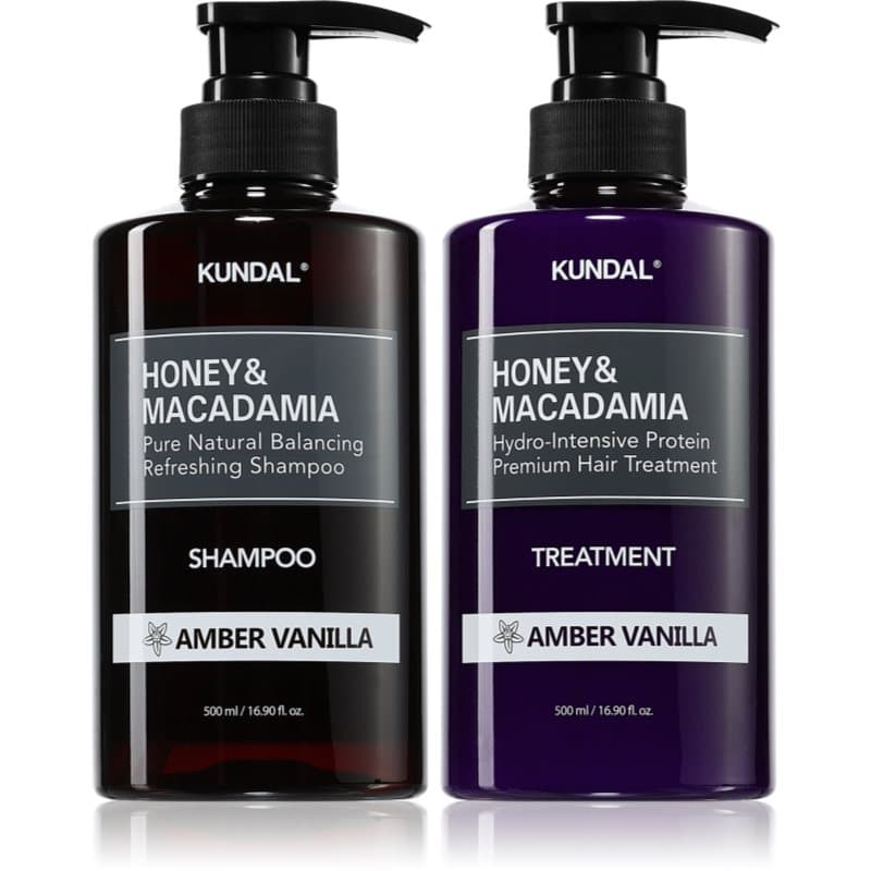 Honey & Macadamia Amber Vanilla zestaw do włosów suchych i zniszczonych