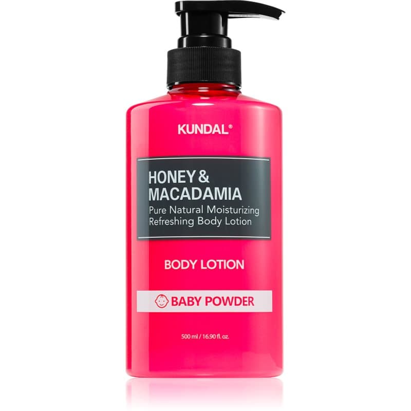 Honey & Macadamia Baby Powder odżywcze mleczko do ciała o działaniu nawilżającym
