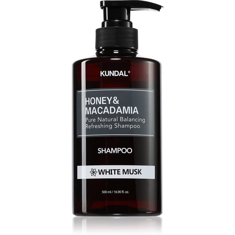 Honey & Macadamia White Musk szampon naturalny do włosów suchych i zniszczonych