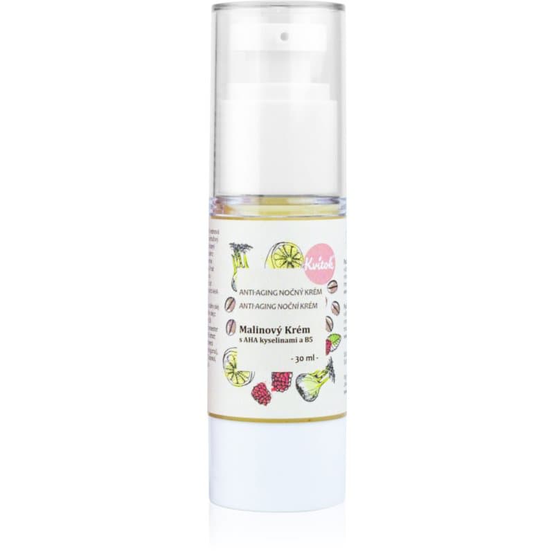 Raspberry Cream with AH Acids krem na noc do skóry dojrzałej 40+
