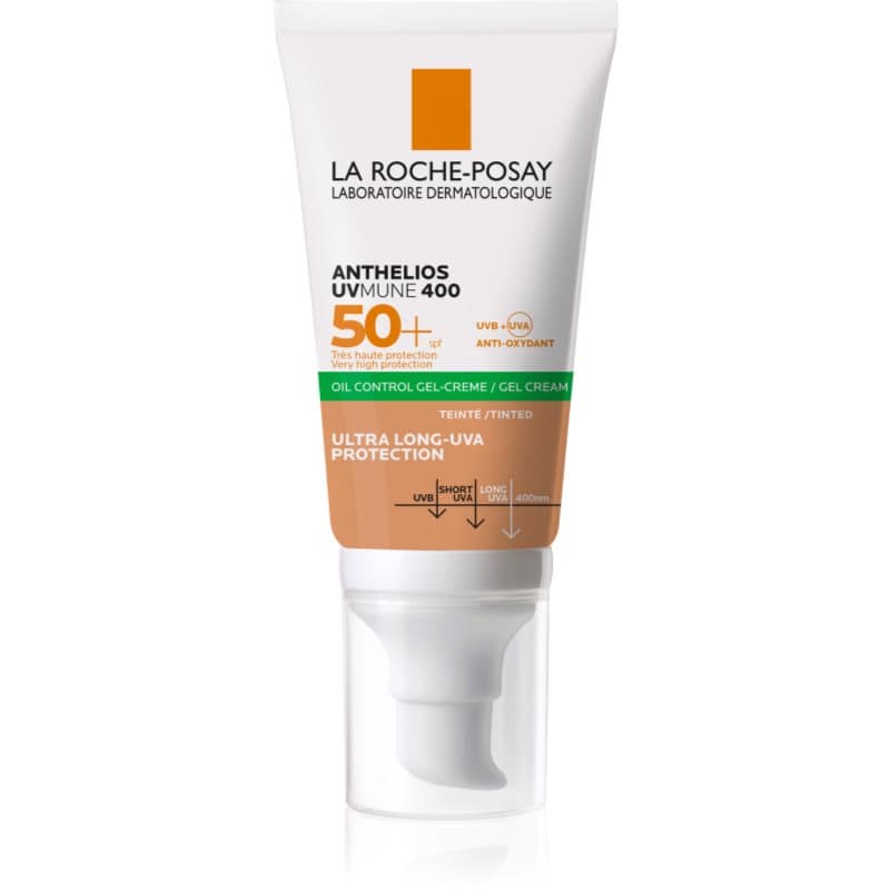 Anthelios XL matujący barwiący żel-krem SPF 50+