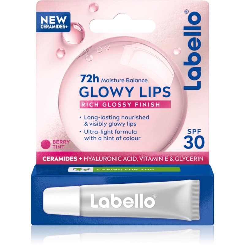 Glowy Lips Berry tonujący balsam do ust z kwasem hialuronowym SPF 30