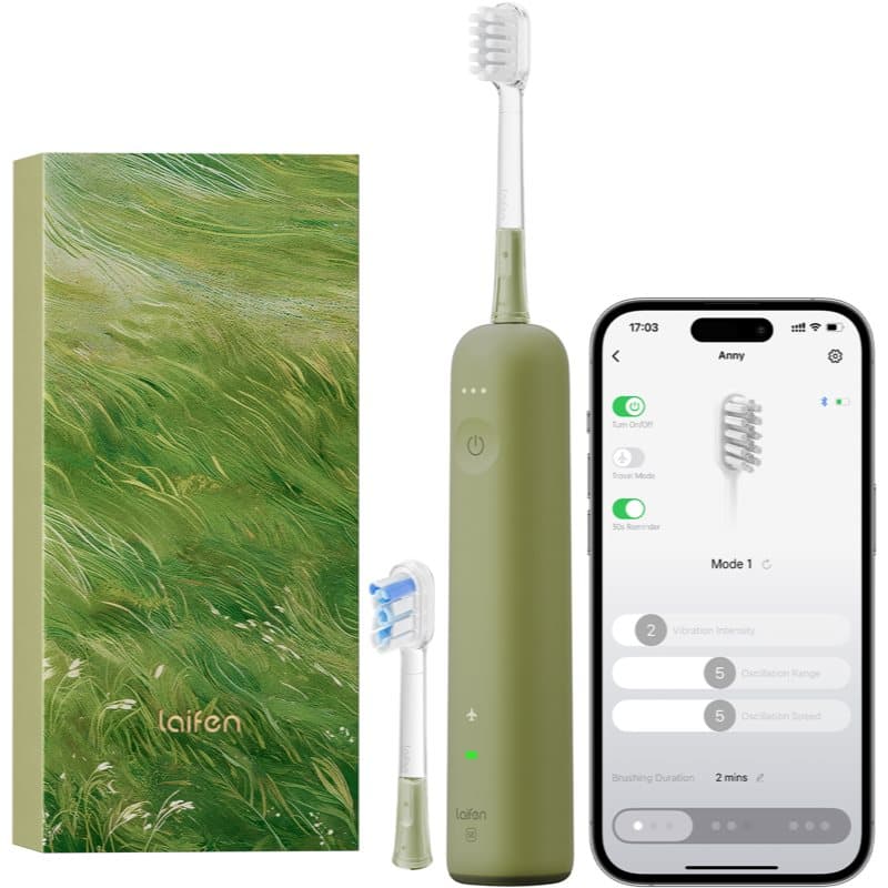 Wave Special elektryczna szczoteczka do zębów + 2 zapasowe końcówki Green