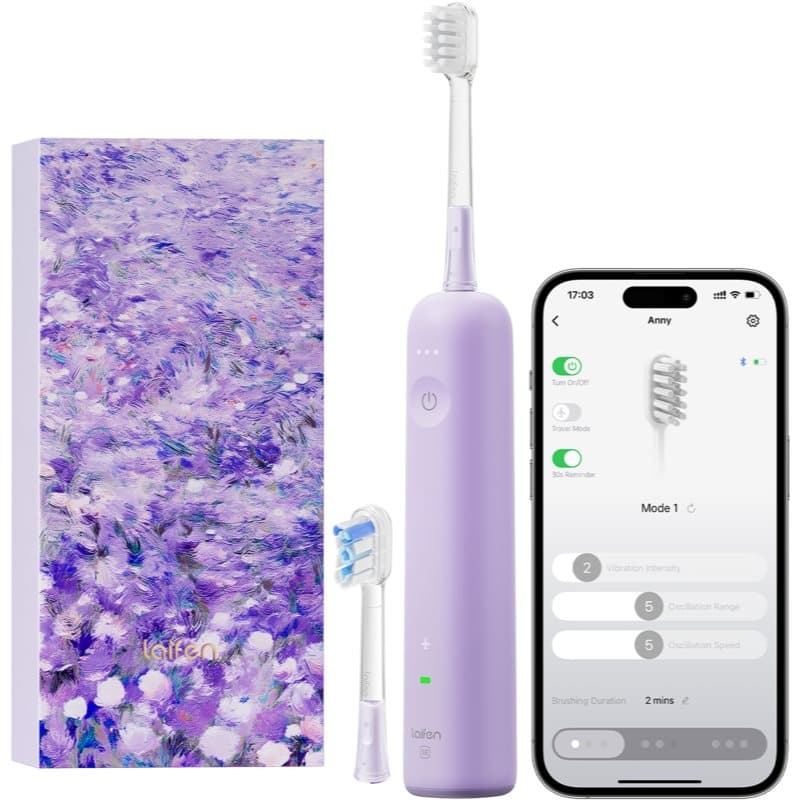 Wave Special elektryczna szczoteczka do zębów + 2 zapasowe końcówki Purple