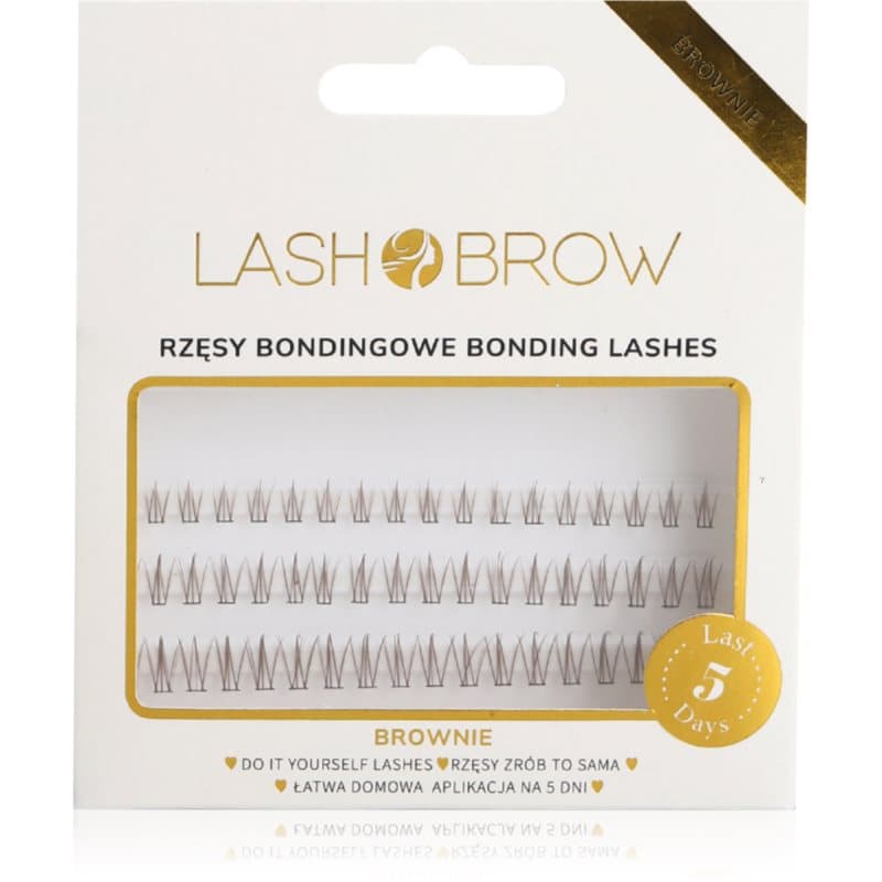 Bonding Eyelashes kępki sztucznych rzęs Extra Small Brownie