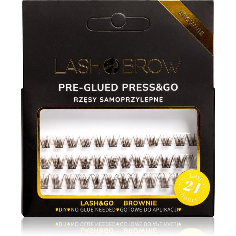 Press&Go Self-Adhesive Eyelashes kępki rzęs samoprzylepne Everyday Brownie