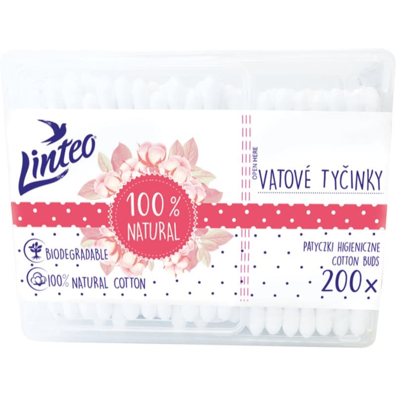 Natural patyczki higieniczne pudełko