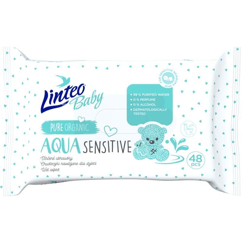 Baby Aqua Sensitive delikatne nawilżane chusteczki dla dzieci