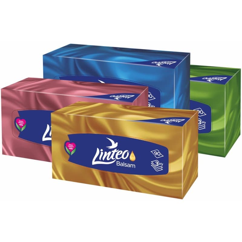 Paper Tissues Three-ply Paper, per box chusteczki papierowe z balsamem