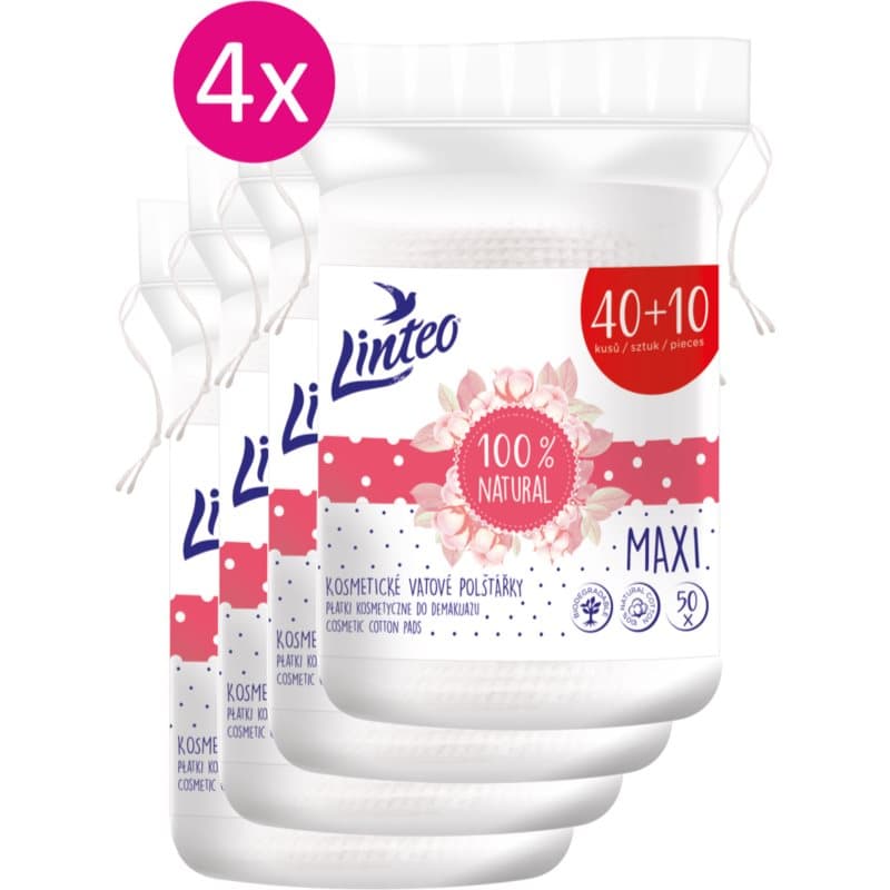 Natural Cotton Pads waciki do demakijażu 40 + 10ks