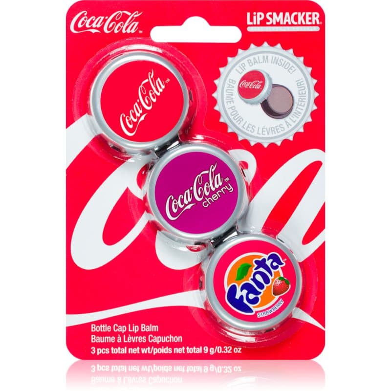 Coca Cola balsam do ust zapachy Original, Cherry & Fanta