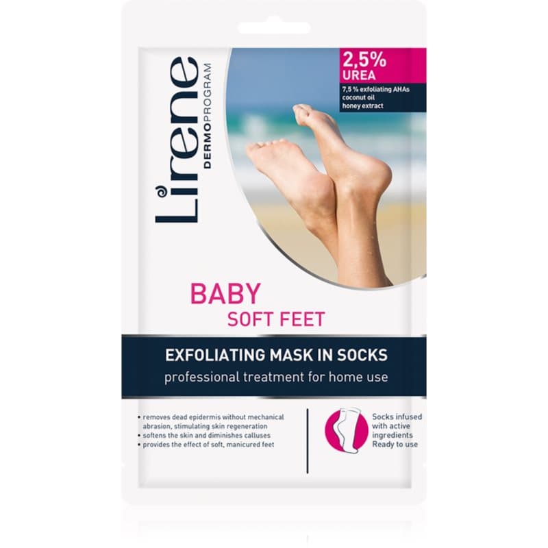 Foot Care skarpetki złuszczające do stóp nawilżająco-zmiękczające 2,5% Urea