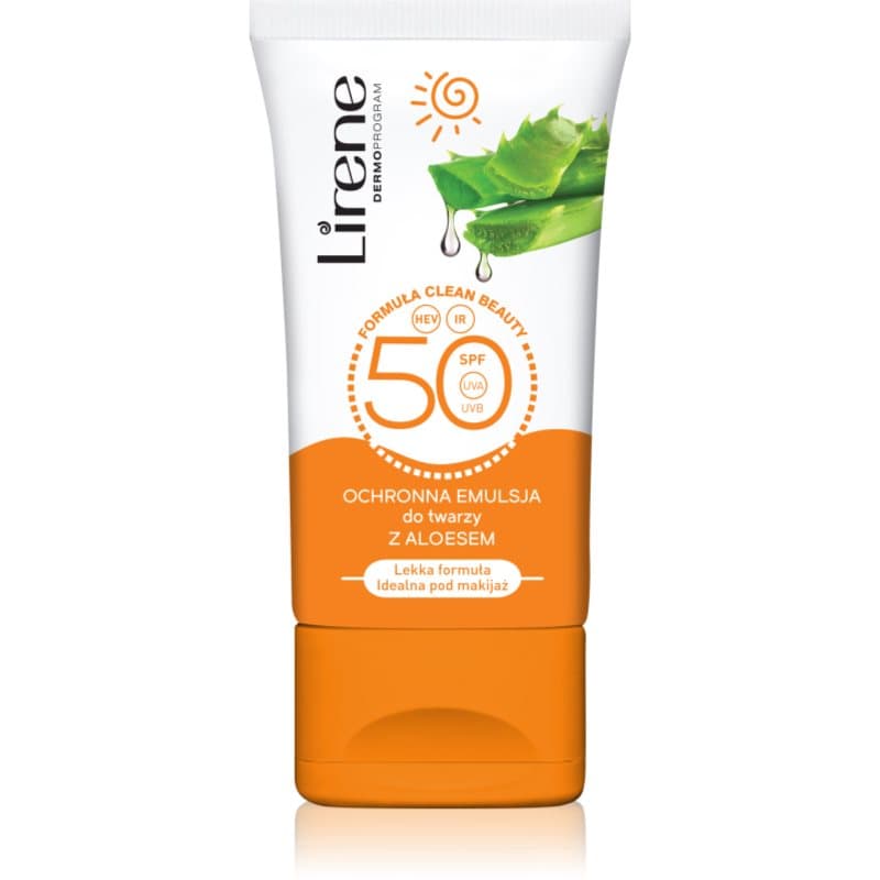 Sun care emulsja ochronna na dzień na twarz i szyję aloe vera spf 50
