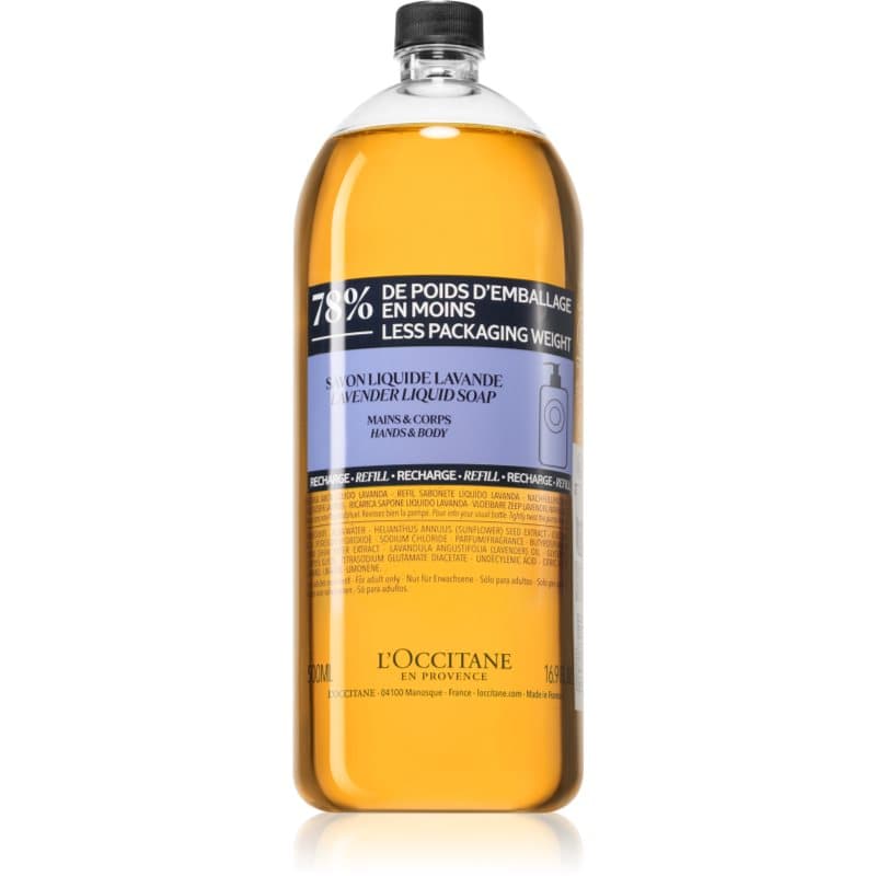 L’Occitane Shea Lavender mydło w płynie do rąk napełnienie