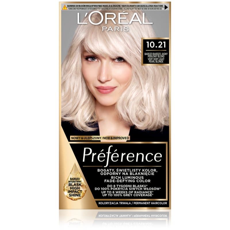 Paris Préférence Cool Blondes farba do włosów odcień 10.21 Stockholm