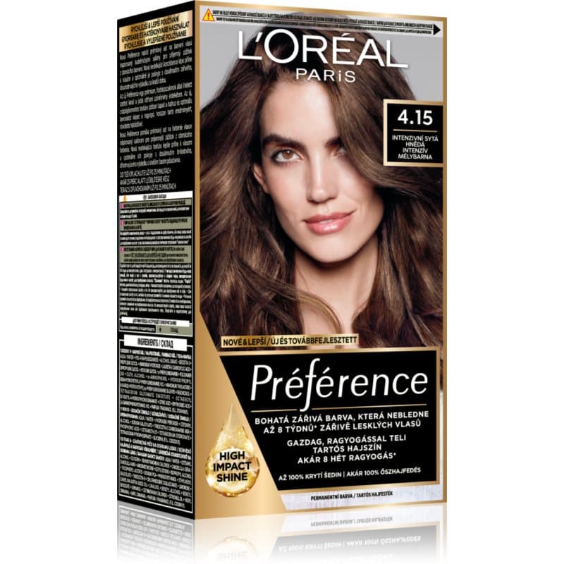 Préférence farba do włosów odcień 4.15 Intense Deep Brown
