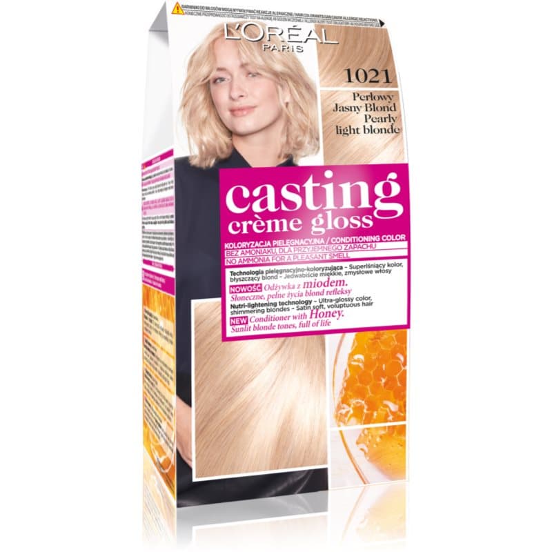 Paris Casting Creme Gloss farba do włosów odcień 1021 Jasny perłowy blond