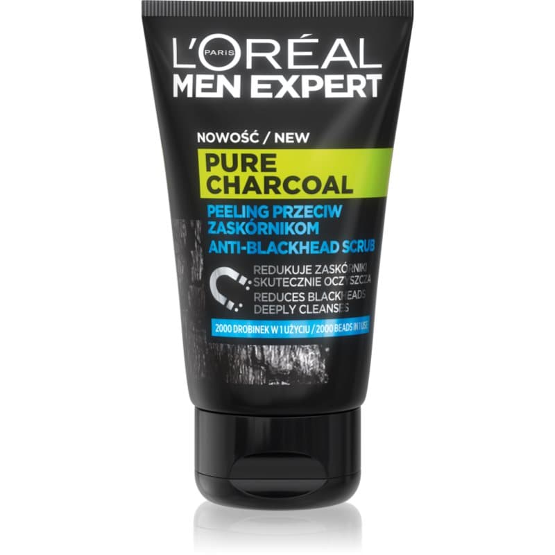 Paris Men Expert Pure Charcoal peeling oczyszczający z aktywnym węglem