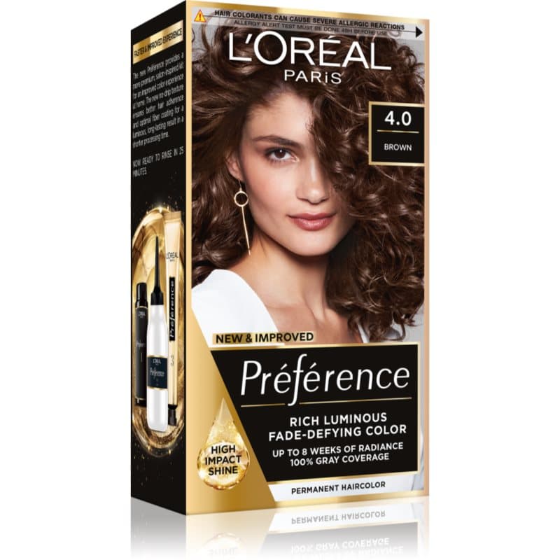 Loreal Preference Farba do włosów - 4.0 Tahiti Brąz (2x +)