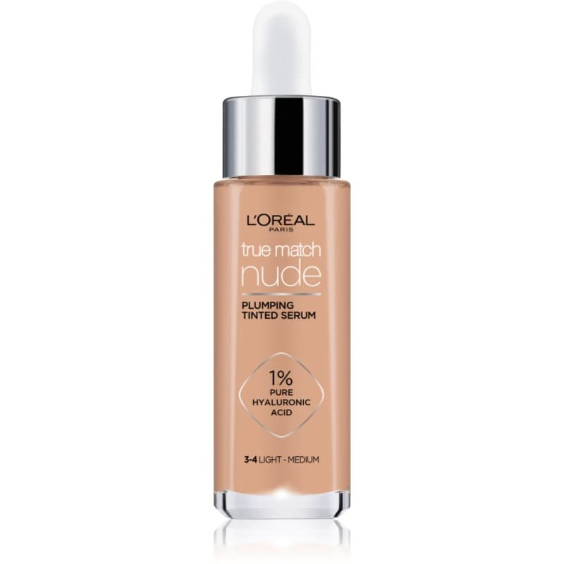 Paris True Match Nude Plumping Tinted Serum serum do ujednolicenia kolorytu skóry odcień 3-4 Light
