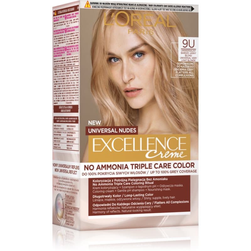 Paris Excellence Universal Nudes trwała farba do włosów odcień VLT BLOND 9U