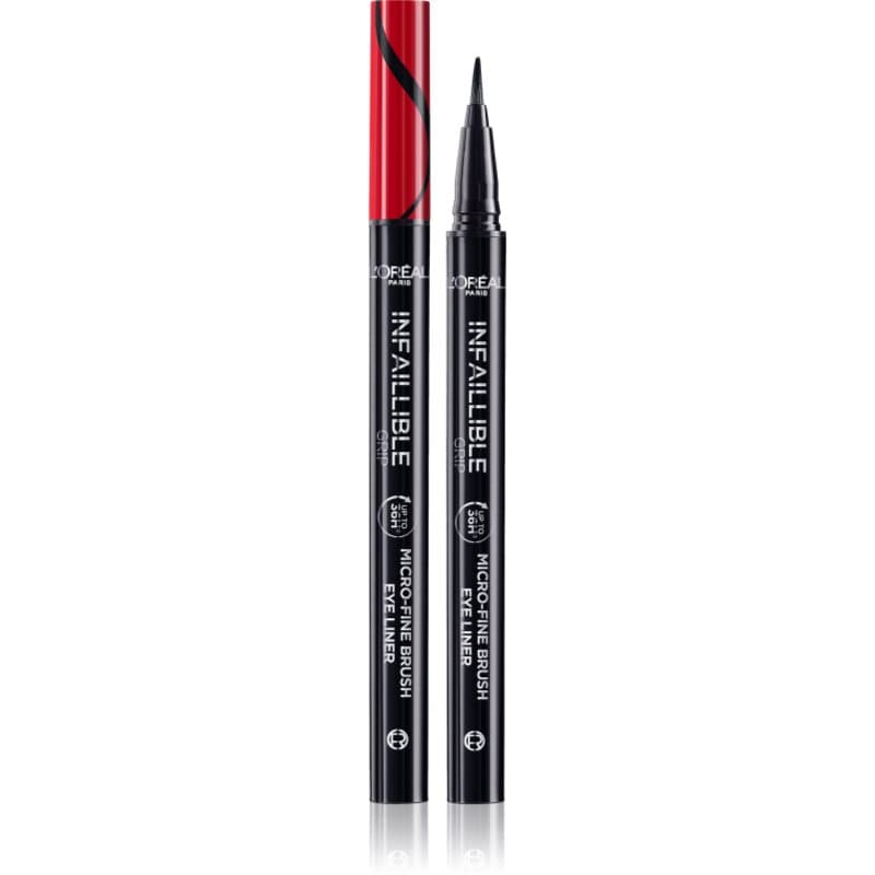 Paris Infaillible Grip 36h Micro-Fine liner eyeliner w pisaku odcień 01 Obsidian black