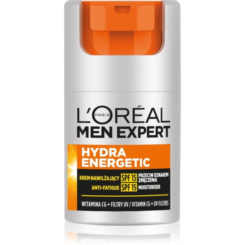 Paris Men Expert Hydra Energetic krem nawilżający do twarzy do cery zmęczonej SPF 15