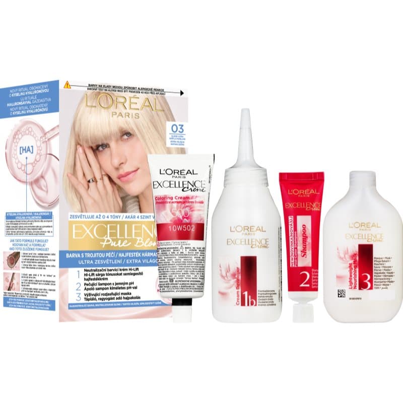 Excellence Cool Creme farba do włosów odcień 03 Ultra Light Ash Blonde