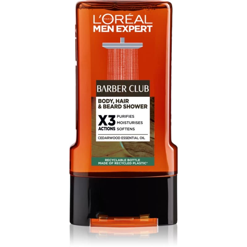 Men Expert Barber Club żel pod prysznic dla mężczyzn do włosów, zarostu i ciała