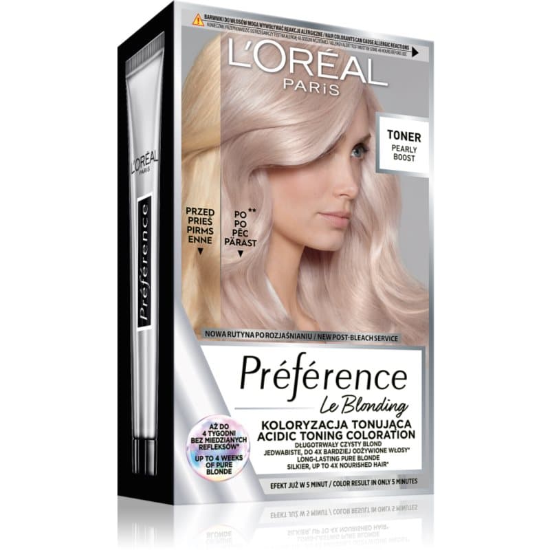 Paris Préférence Le Blonding Toner toner kwasowy szampon neutralizujący rude odcienie odcień Pearly Boost