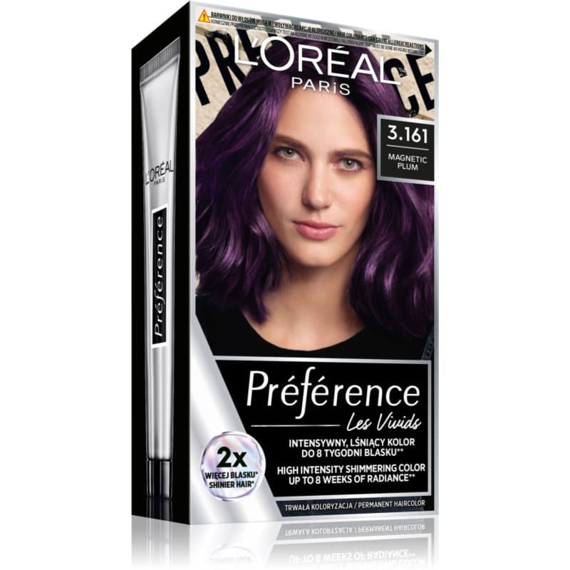 Paris Préférence Vivid Colors farba do włosów odcień 3.161 Magnetic Plum