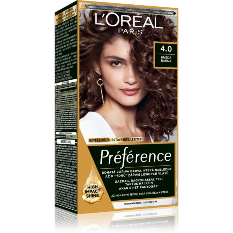 Préférence Cool Blondes farba do włosów odcień 4.0 Hnědá