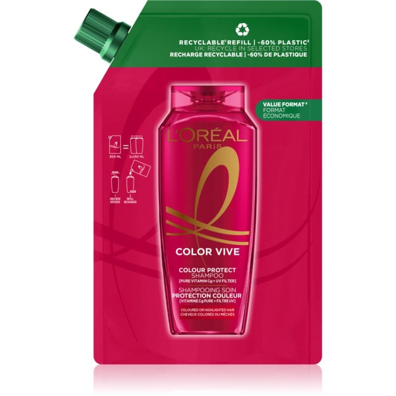 Elseve Color-Vive szampon do włosów farbowanych Refill