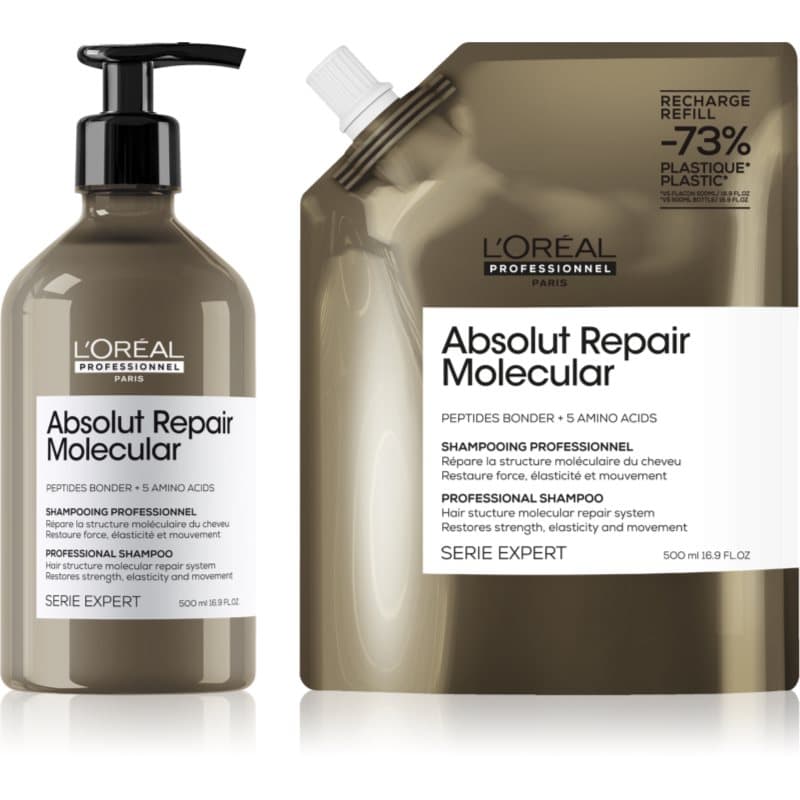 Serie Expert Absolut Repair Molecular wygodne opakowanie do włosów zniszczonych