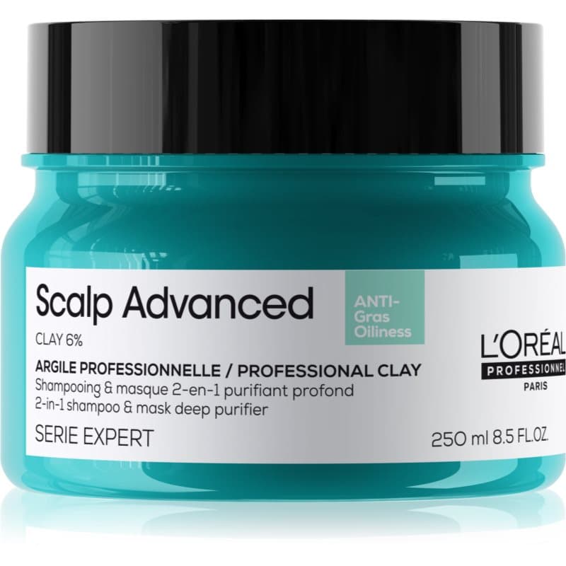 Professionnel Serie Expert Scalp Advanced szampon i maska 2w1 do przetłuszczających się włosów i skóry głowy