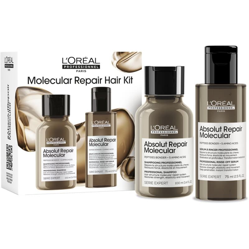 Serie Expert Absolut Repair Molecular zestaw upominkowy do włosów zniszczonych