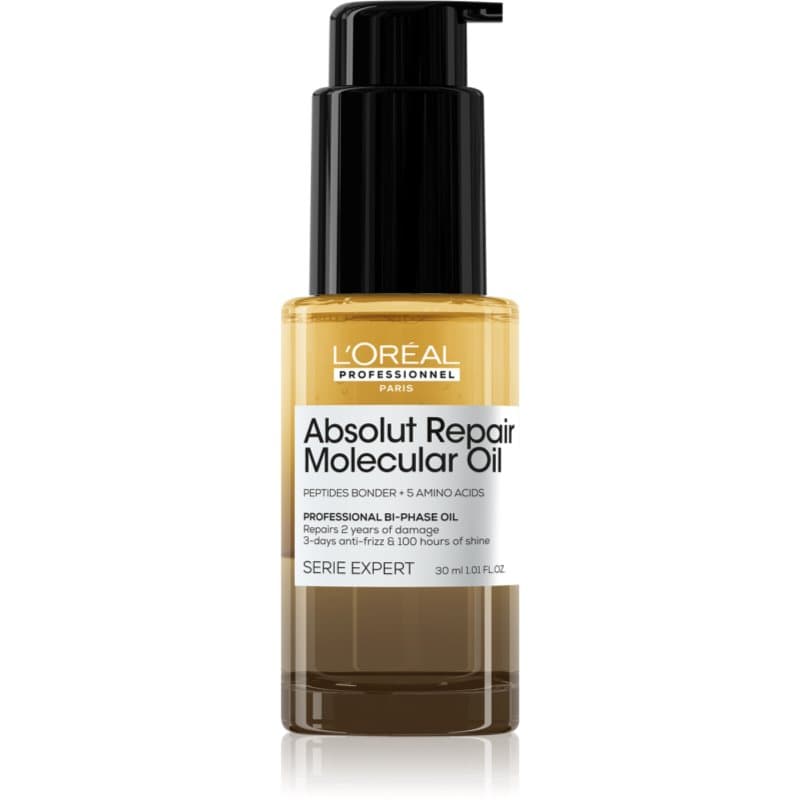 Serie Expert Absolut Repair Molecular odżywczy olejek do włosów do włosów zniszczonych