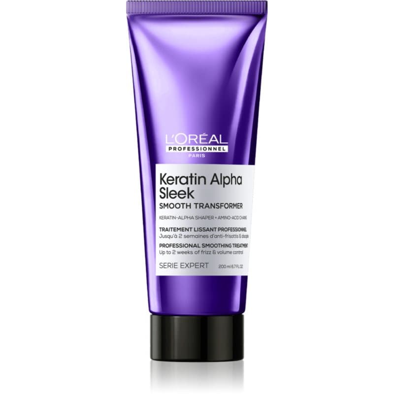 Serie Expert Keratin Alpha Sleek kuracja do włosów dla gładkiego wyglądu włosów