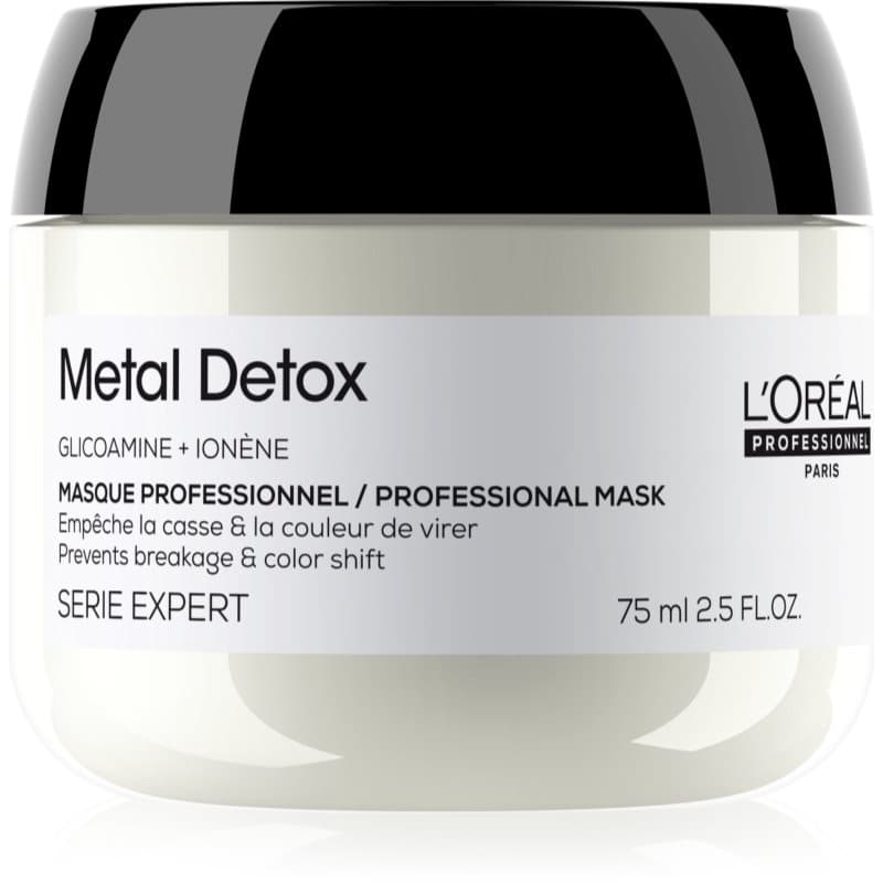 Serie Expert Metal Detox maska głęboko odżywiająca do włosów farbowanych i zniszczonych