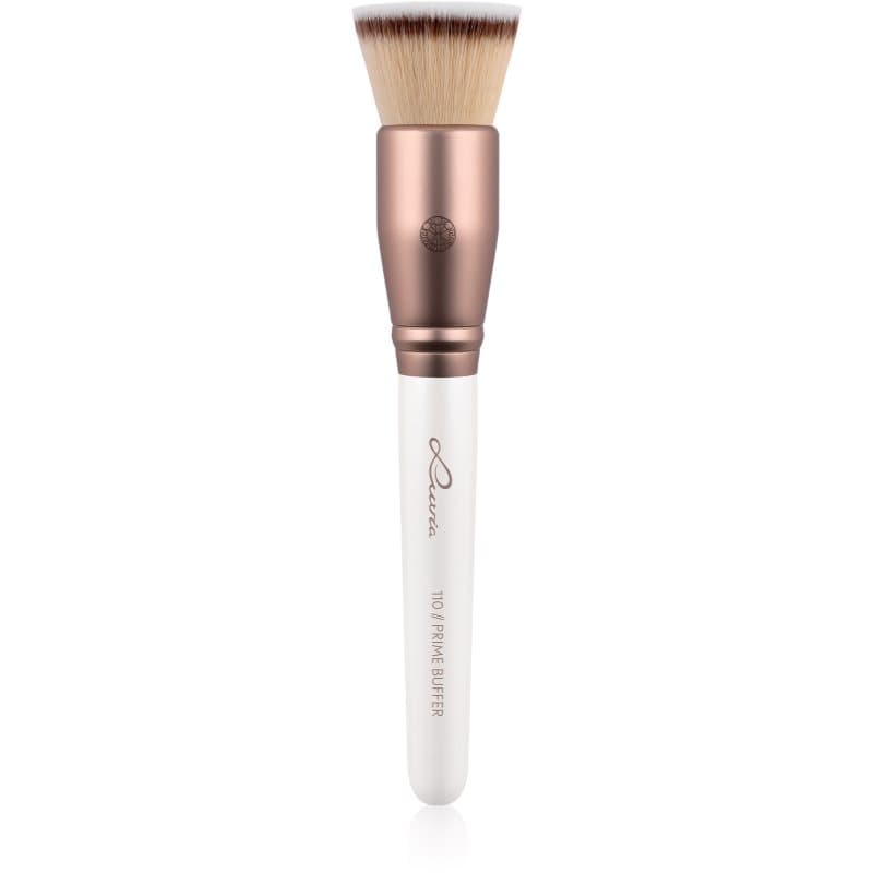 Prime Vegan Prime Buffer szpiczasty pędzel do makijażu Pearl White / Metallic Coffee Brown
