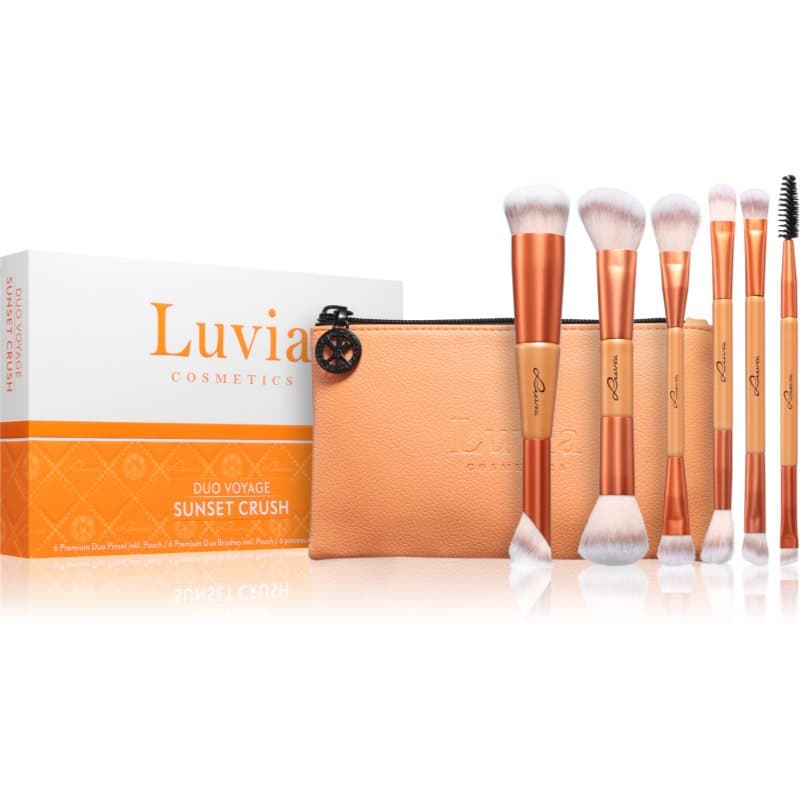 Duo Voyage zestaw pędzli z etui Sunset Crush