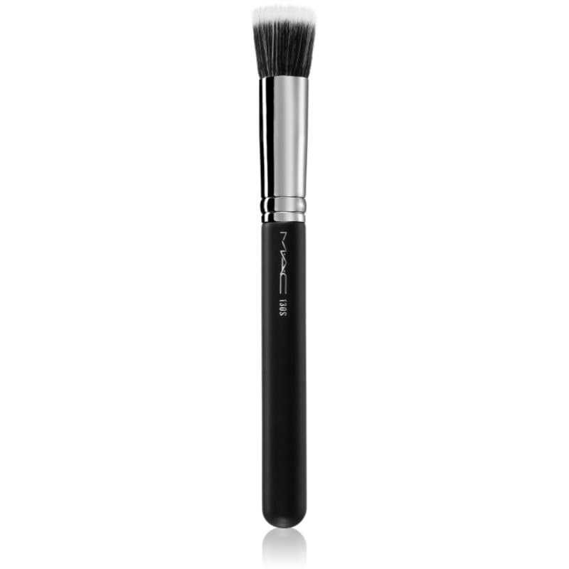 Brush 130S Short Duo Fibre mały pędzel do nakładania kosmetyków płynnych, kremowych i pudrowych